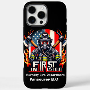 Brave firefighter ready iPhone 16 pro max case