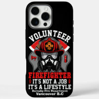 Brave firefighter ready for action in vibrant gear