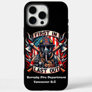 Brave firefighter stands proud iPhone 16 pro max case