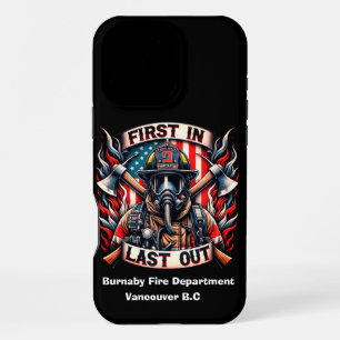 Brave firefighter stands proud iPhone 16 pro max case