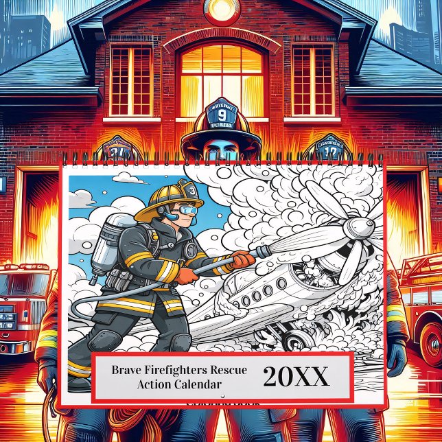  Brave Firefighters Rescue Action 2025/2026 Calendar (Creator Uploaded)