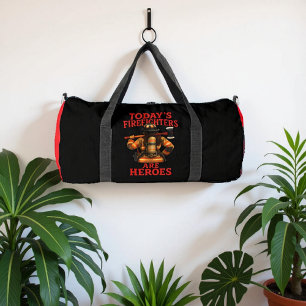 Brave Firefighters: Today's Unsung Heroes Duffle Bag