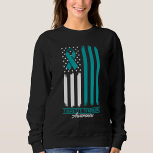 Brave I Tourette Syndrome Awareness I Ribbon & Ame Sweatshirt