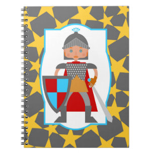 Brave Knight Boy Birthday Gift Notebook