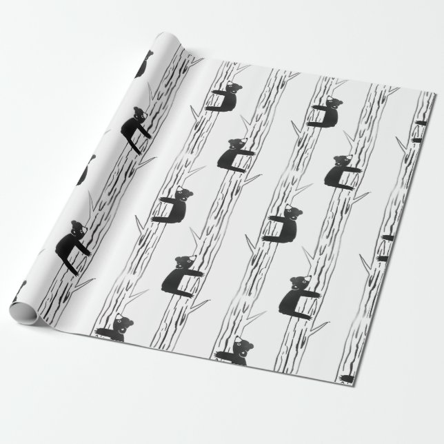 Brave Little Bear Wrapping Paper (Unrolled)