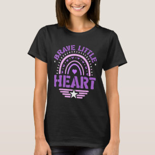 Brave Little Heart Military Child Month Kids T-Shirt