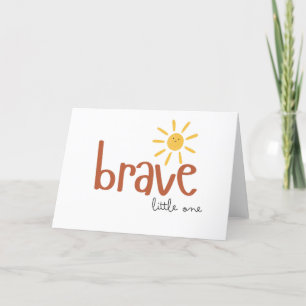brave little one childhood cancer Greeting Card