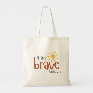 brave little one custom name Totes Bags