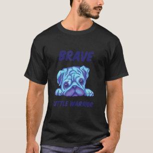 Brave Little Warrior Dog Breed Face Pug T-Shirt