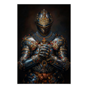 Brave Mediaeval Knight Poster