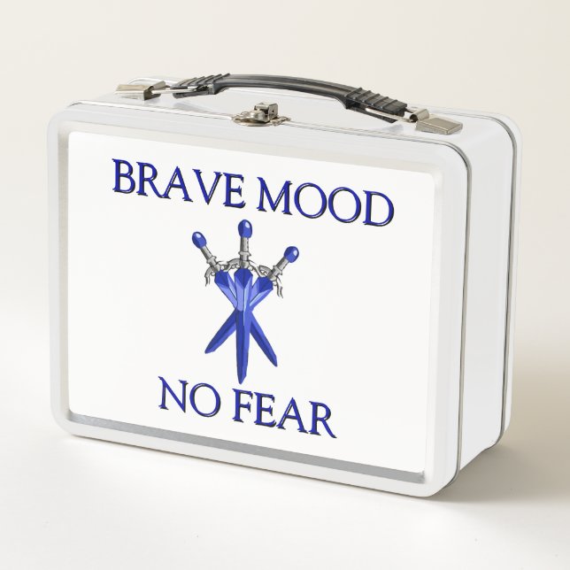 Brave Mood kids Metal Lunchbox (Front)
