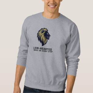 Brave on Every Step Inspirational Design Sweatshirt
