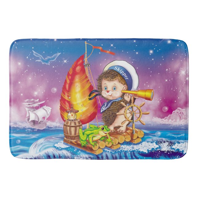 Brave sailor bath mat (Front)
