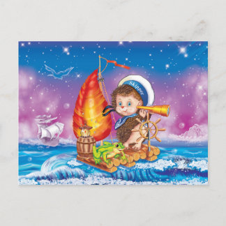 Brave sailor postcard