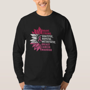 Brave Strong Grateful Breast Cancer Awareness T-Shirt