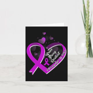 Brave Strong Resilient Fibromyalgia Warrior Awaren Card