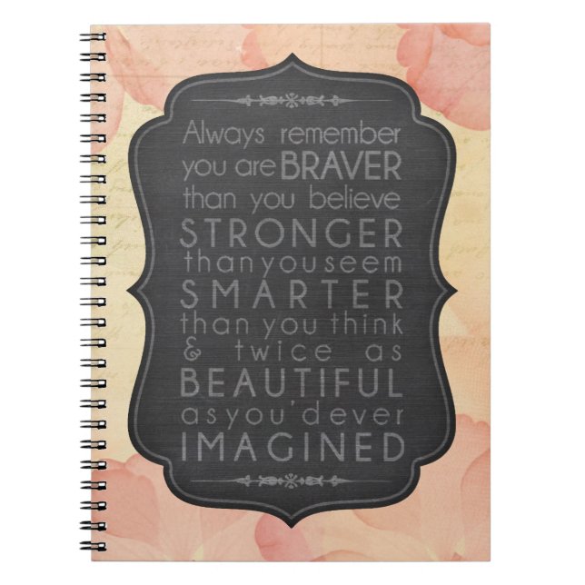 Brave, Strong, Smart and Beautiful Notebook (Front)