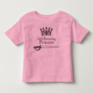 Brave, Sword, Self-Rescuing , Princess, Feminist, Toddler T-Shirt
