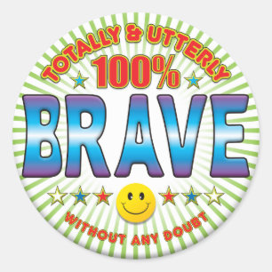 Brave Totally Classic Round Sticker