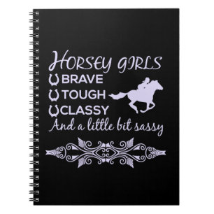 Brave Tough Classy Horse   Notebook