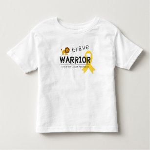 brave warrior cancer lion toddler T-Shirt