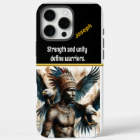 Brave warrior with eagle symbols