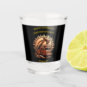 Bravery And Dedication Fire Department Shot Glass