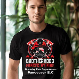 Bravery embodied in the firefighter’s gear at dawn T-Shirt