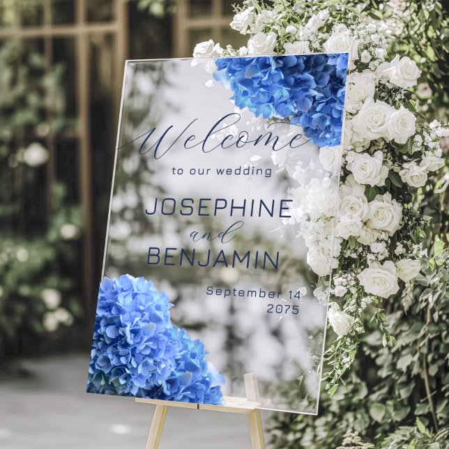 Bravest Blue Wedding Welcome Acrylic Sign (Creator Uploaded)