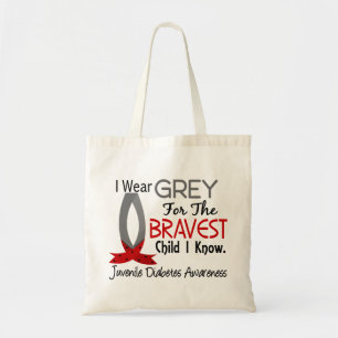 Bravest Child I Know Juvenile Diabetes Tote Bag