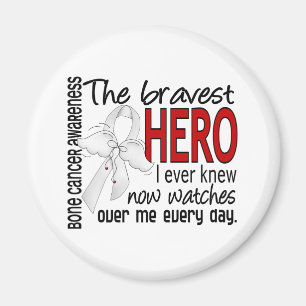 Bravest Hero I Ever Knew Bone Cancer Magnet