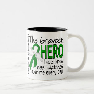 Bravest Hero I Ever Knew Cerebral Palsy Two-Tone Coffee Mug