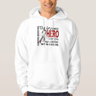 Bravest Hero I Ever Knew Diabetes Hoodie