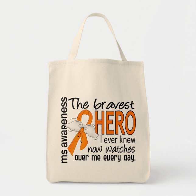 Bravest Hero I Ever Knew MS Tote Bag (Front)