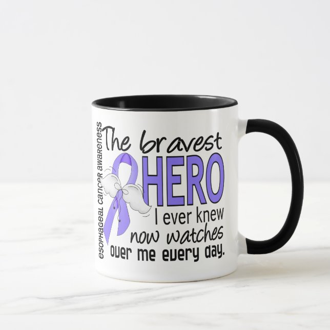 Bravest Hero I Ever Knew Oesophageal Cancer Mug (Right)