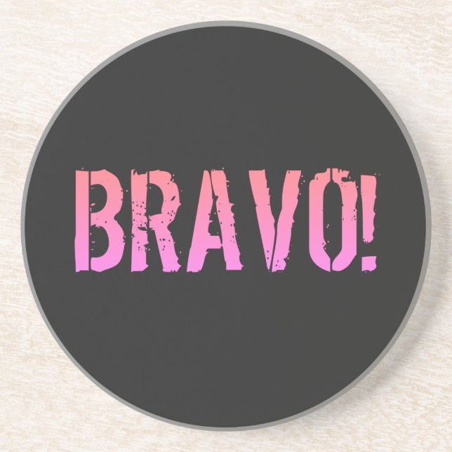Bravo! Italian saying Coaster (Front)
