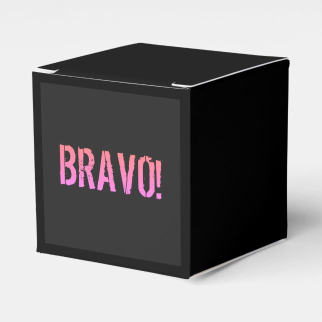 Bravo! Italian saying  Favour Box (Front Side)