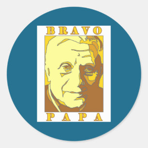 Bravo Papa New Pe Benedict Xvi _1 Classic Round Sticker