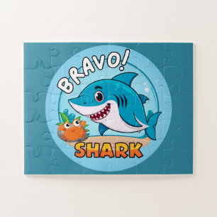 Bravo Sticker, Shark Stickers Jigsaw Puzzle