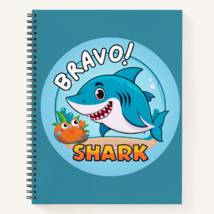 Bravo Sticker, Shark Stickers Notebook