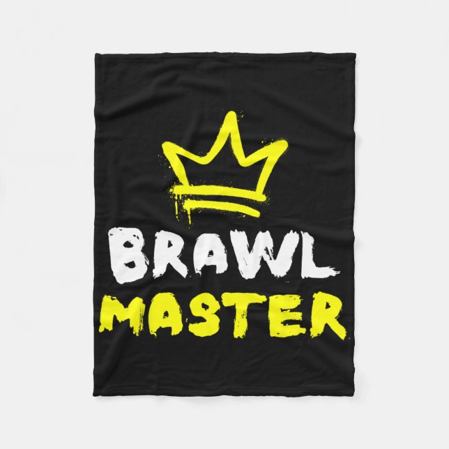 Brawl Master Gamer Gaming Brawler Brawl 1  Fleece Blanket (Front)