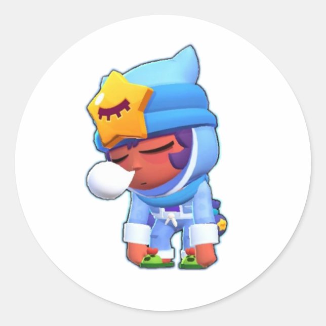  Brawl Stars with Stickrs Game Classic Round Sticker (Front)