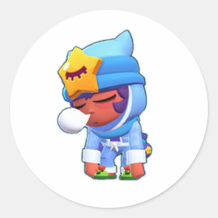  Brawl Stars with Stickrs Game Classic Round Sticker