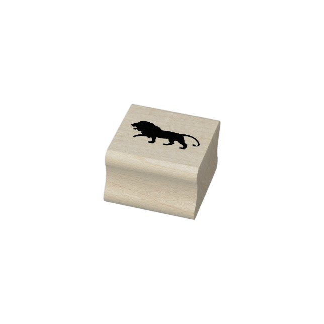 Brawny Lion 1 Inch Rubber Stamp (Stamp)