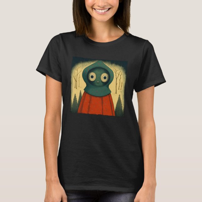 Braxie 1952 Creepy Alien Cryptid Legend Flatwoods  T-Shirt (Front)