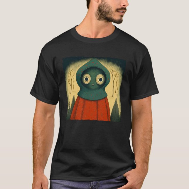 Braxie 1952 Creepy Alien Cryptid Legend Flatwoods  T-Shirt (Front)