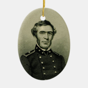 Braxton Bragg Ceramic Ornament