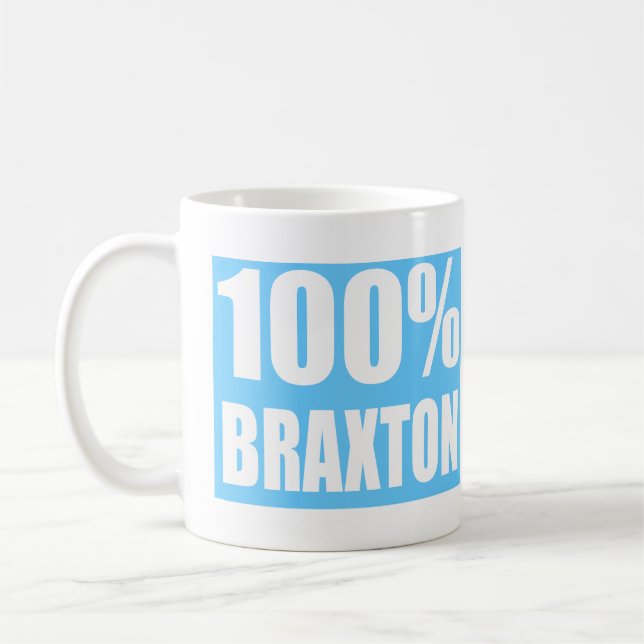Braxton name  coffee mug (Left)