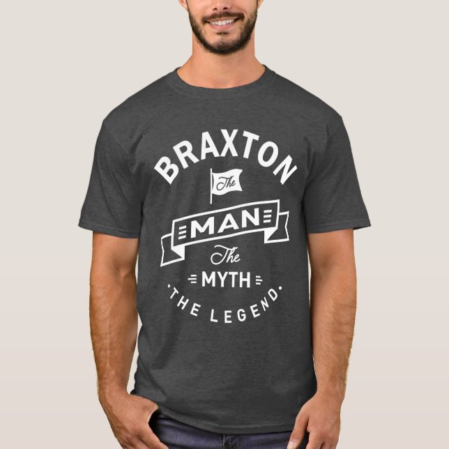 Braxton Personalised Name Birthday Gift T-Shirt (Front)