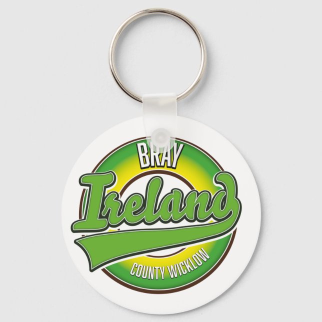 Bray County Wicklow Ireland. Key Ring (Front)